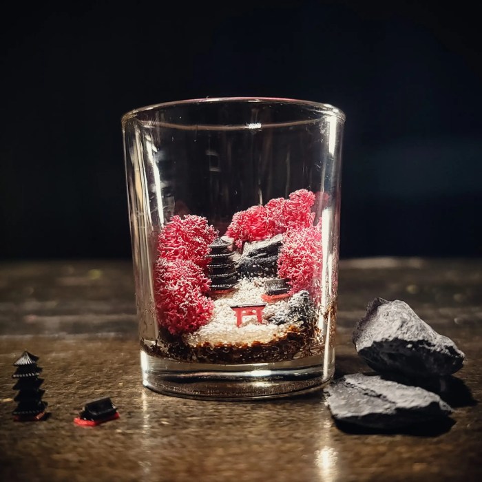 Premium AI Image | Photo of Mirrored Wall With Wall Mounted Glass Terrariums Reflective ...